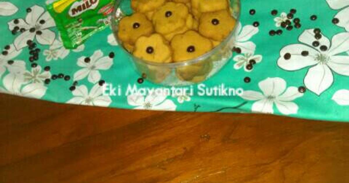 Resep Milo Cookies 4 Bahan (Tanpa Telur Tanpa Mixer) oleh 