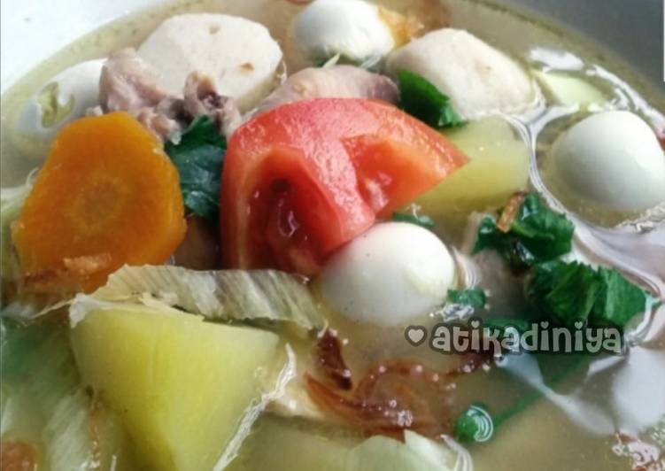 resep makanan Sop Ayam Fillet Sayuran ??