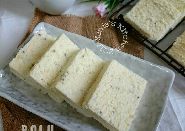 bahan dan cara membuat Bolu Tepung Beras(Gluten Free)