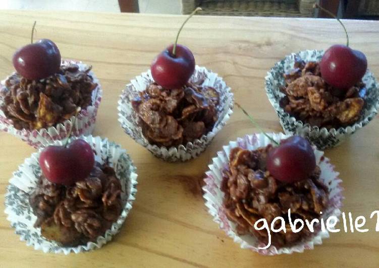 gambar untuk resep Chocolate Cornflakes, sweets-snack super mudah renyah cepat