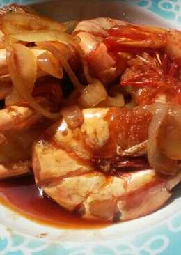 Udang Masak Saus Inggris