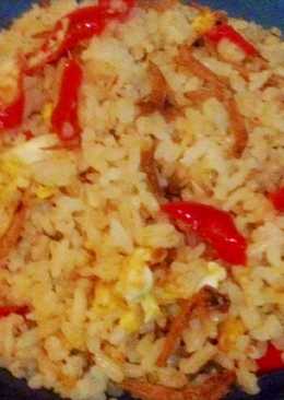 Nasi goreng putih teri Medan