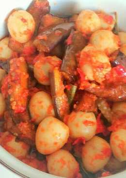 Balado Terong Telur Puyuh