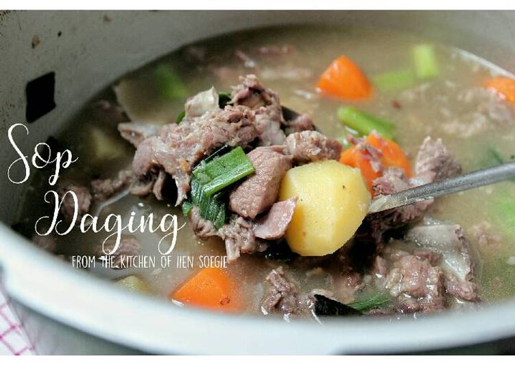 resep lengkap untuk Sop Daging #KitaBerbagi