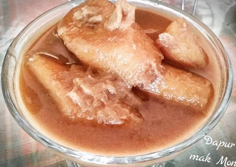 bahan dan cara membuat Kolak pisang duren