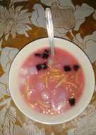 Es campur sirup buah naga