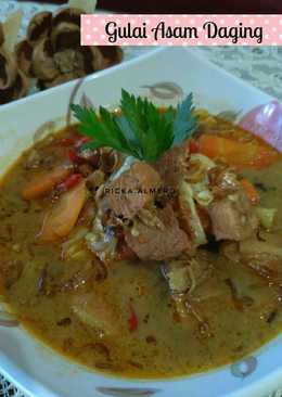 Gulai asam daging simple