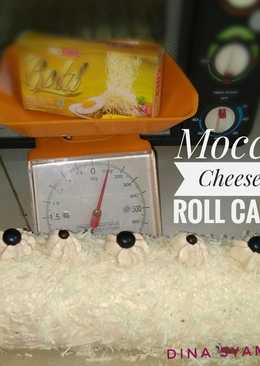 Mocca Cheese Roll Cake ala Dina