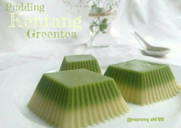 gambar untuk cara membuat Puding Kentang Greentea (#pr_kentang)