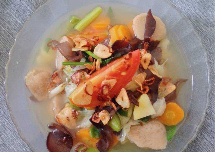 Resep Sop Baso Jamur Kuping Oleh Yolindadw