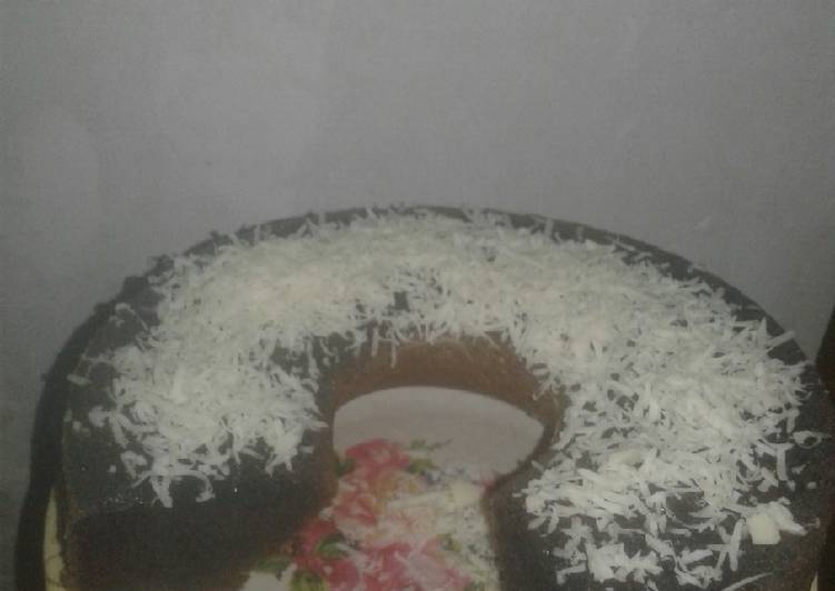 resep makanan Bolu ketan item panggang ala jihan