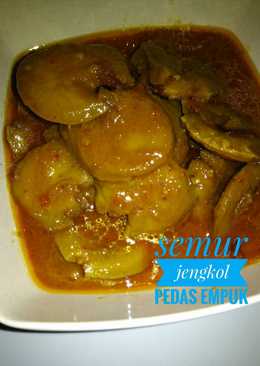 Semur jengkol pedas empuk