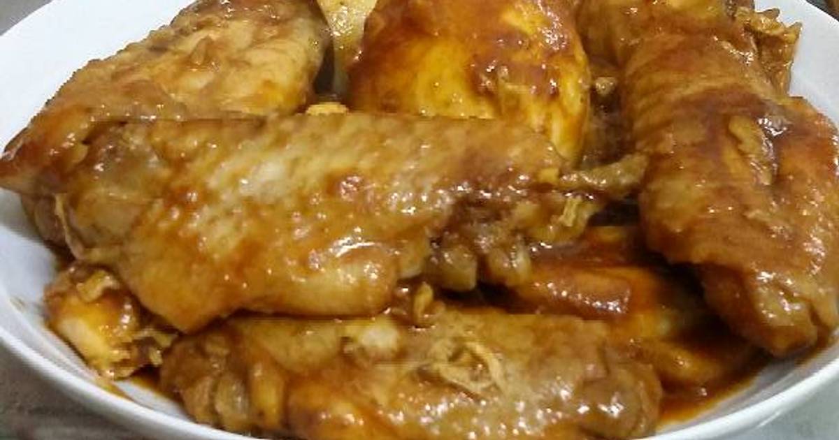 Resep Chicken wing with soy sauce & oyster sauce ala datik indriyani