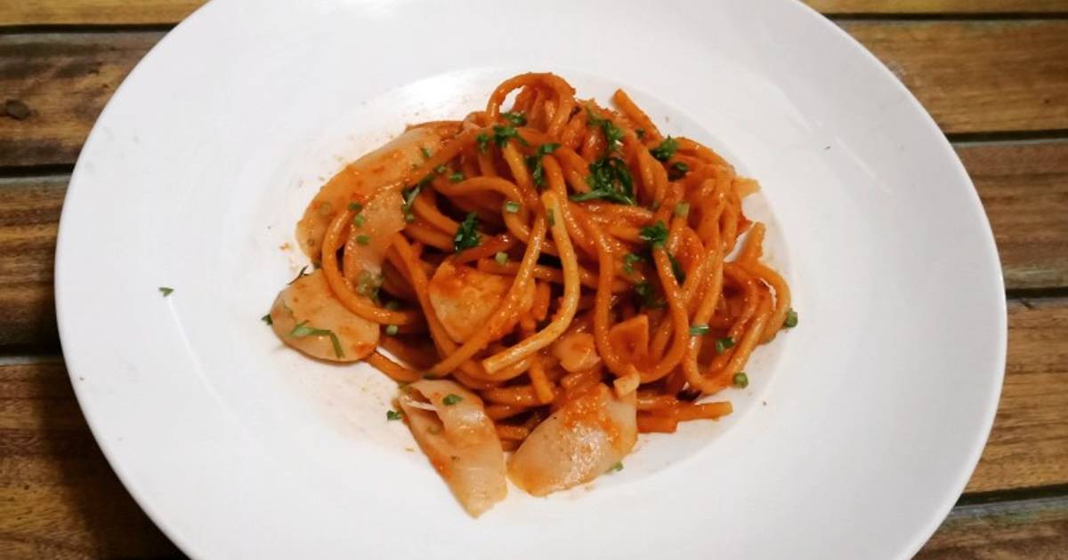 96 resep spageti goreng pedas enak dan sederhana - Cookpad