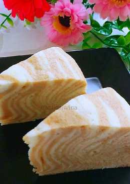 Zebra Cake Putih Telur