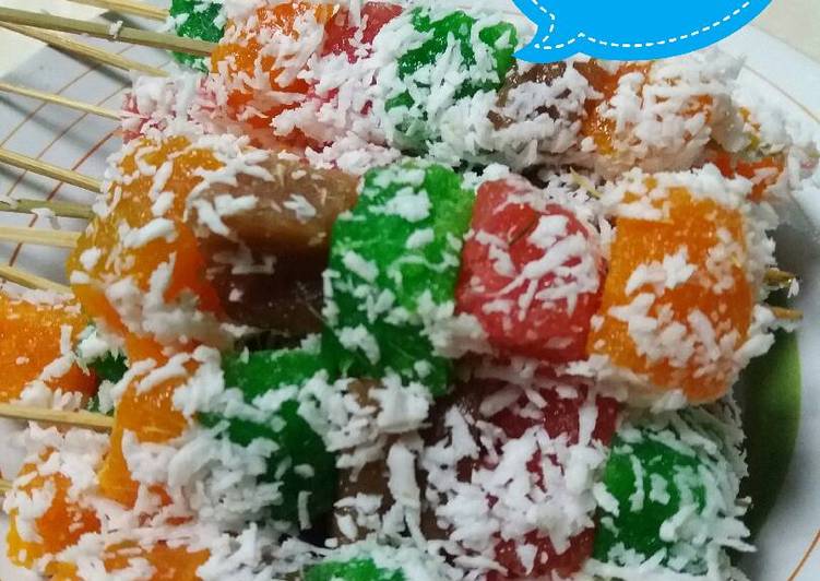 resep Stik Singkong Lapis pelangi