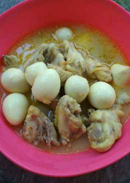 Opor ayam telur puyuh