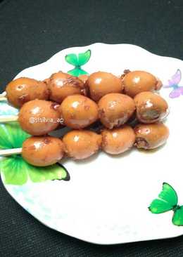 Sate telur puyuh pindang
