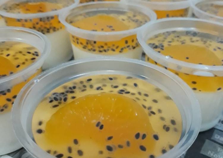 resep Puding sutra buah