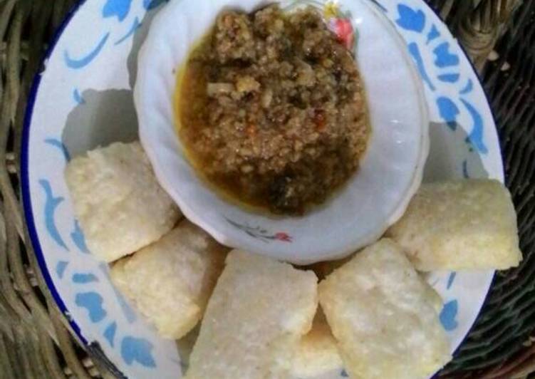 gambar untuk resep makanan Uli nasi aci sambel oncom (uli nasi nya kaya uli ketan kenyal2)