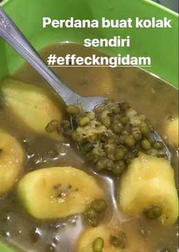 Bubur kacang hijau dan pisang