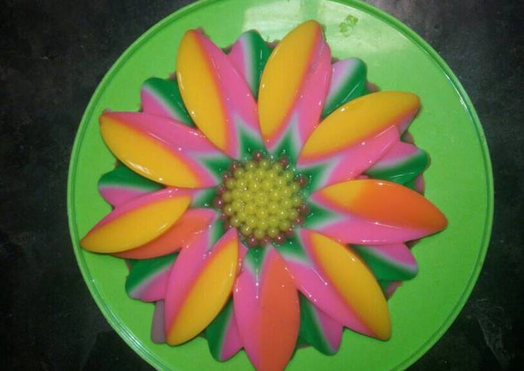 Resep Agar" Rainbow Ceria Oleh Rahayu Septiyani