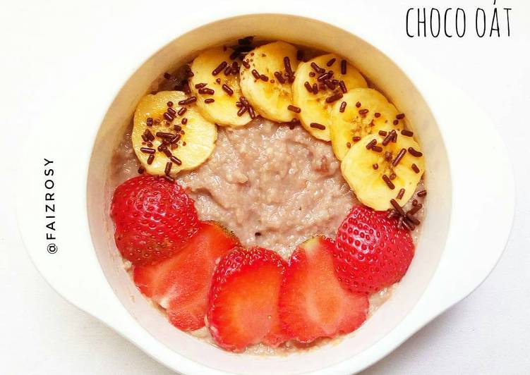 resep Banana Strawberry Choco Oat