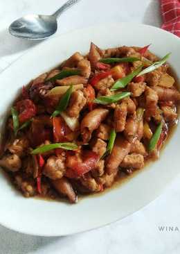 Cumi Asin & Tempe Saus Tiram #bandung_recookochirosi