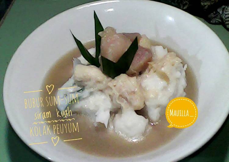 Resep Bubur sum-sum legit menggigit Dari Dapoer Aiyla