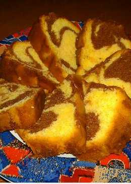 Marble butter cake aka bolu macan aka bolu jadul