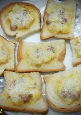 Simple Bruschetta (Roti Tawar + Teflon)