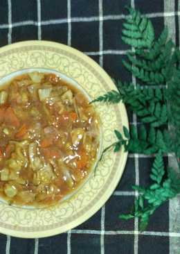 Sayur Rebus Saus Pedas Asam Manis