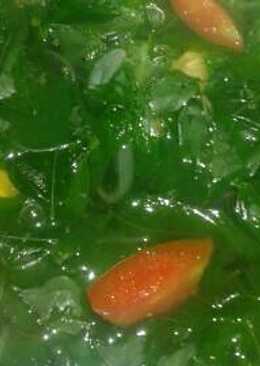 Sayur bening katuk (jagung)