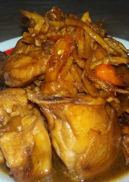 Ayam semur kecap jahe pedas