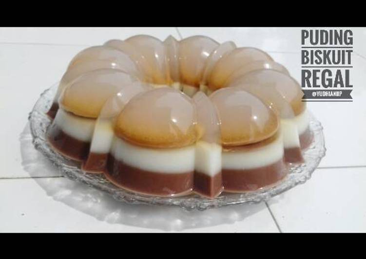 resep lengkap untuk Puding Biskuit Regal