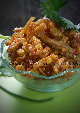 Sambal goreng tempe teri kacang pedas