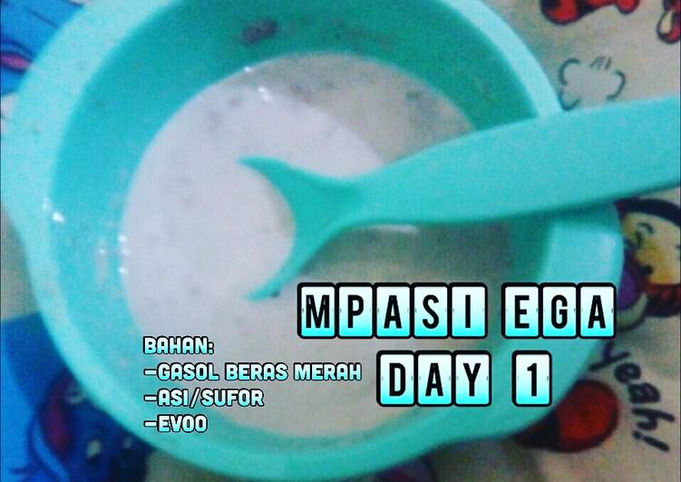 gambar untuk resep makanan MPASI 6m Gasol beras merah