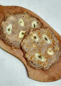 Sarapan Diet/ Snack: Pancake Banana Oatmeal