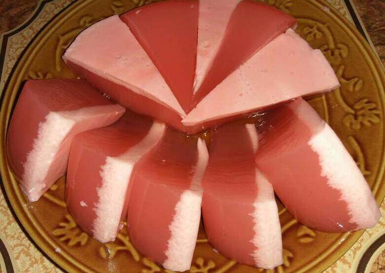 cara membuat Agar-Agar Swallow with Santan Kelapa