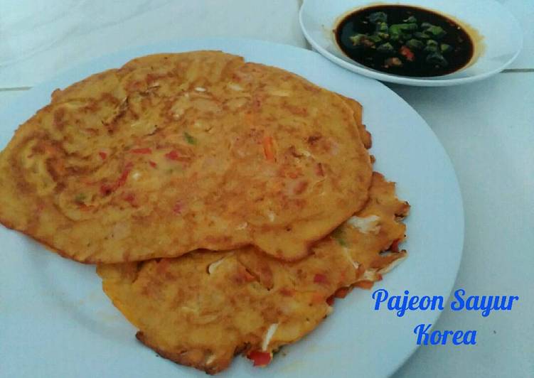 resep makanan Pajeon Sayur (Pancake ala Korea)