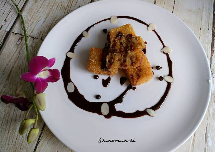 gambar untuk cara membuat Nugget Pisang Keju Saus Coklat