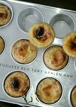 Portuguese egg taart