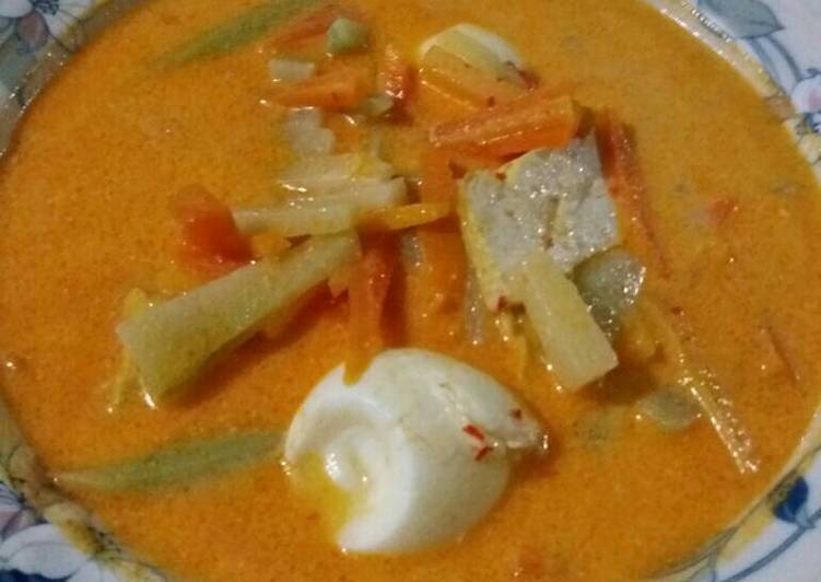 resep lengkap untuk Lontong sayur