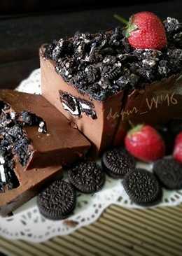 Puding Brownies Oreo lembut seperti es krim