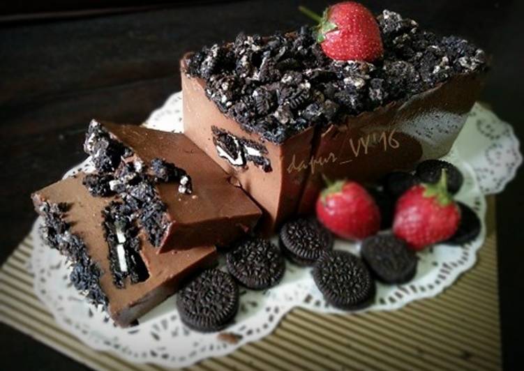 gambar untuk resep Puding Brownies Oreo lembut seperti es krim