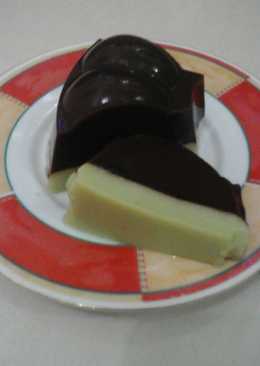 Puding coklat green tea chocolatos