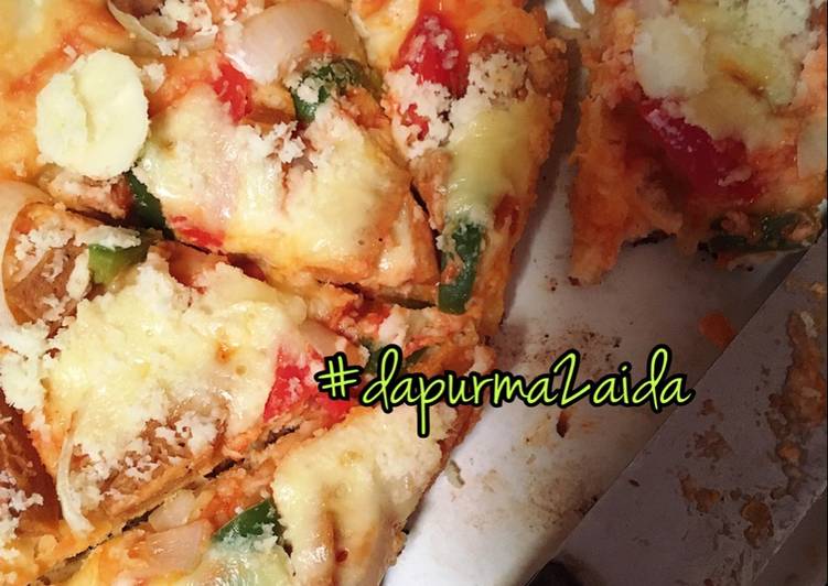 Resep Pizza teflon ala dapur ma2 Aida ???? Karya Dapur ma2 Aida ???????