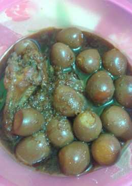 bacem sayap ayam telur puyuh