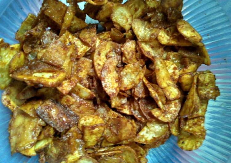 resep lengkap untuk Keripik singkong super pedas