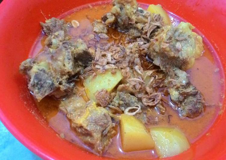 resep masakan Iga gulai sapi ala merlin